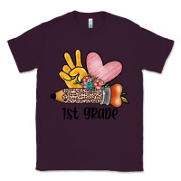 Plum peace love 1st grade Classic Tee - JahusDesignShop