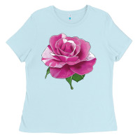 Baby Blue parade day rose Ladies Tee - LillyAllenDesigns
