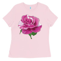 Bubblegum Pink parade day rose Ladies Tee - LillyAllenDesigns