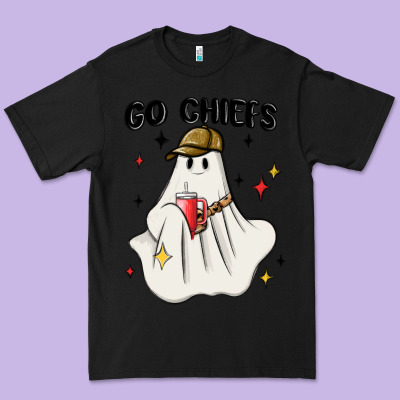 Go Chiefs Boujee Sports Ghost Stanley Premium Tee Designed By Maliassmallbusiness