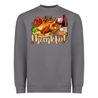 Storm Thankful with Turkey Heavyweight Sweatshirt - texasbilliewilder
