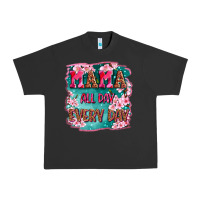 Pigment Black mama all day everyday Urban Heavy Tee - LillyAllenDesigns