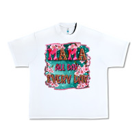 White mama all day everyday Urban Heavy Tee - LillyAllenDesigns