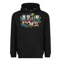 Black Army mom Mother's Day Heavyweight Hoodie - FaDigitalArtStudio