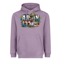 Lavender Army mom Mother's Day Heavyweight Hoodie - FaDigitalArtStudio