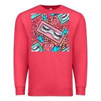 Cardinal cosmetic fake eyelashes and butterfly with leopard seamless pattern bb Premium Sweatshirt - BundleAndBundleShop
