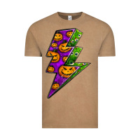 Vintage Coffee halloween lightning bolt Vintage Tee - BundleAndBundleShop