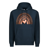 Navy melanin rainbow Premium Hoodie - OliviaCreatesArt