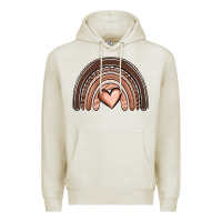 Oatmeal Heather melanin rainbow Premium Hoodie - OliviaCreatesArt
