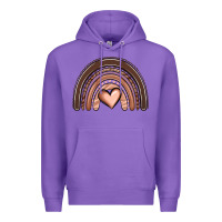 Purple melanin rainbow Premium Hoodie - OliviaCreatesArt