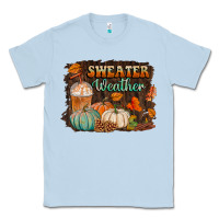 Dusty Blue sweater weather Classic Tee - BundleAndBundleShop