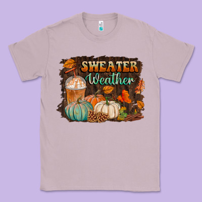 Sweater Weather Classic Tee Designed By Bundleandbundleshop