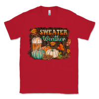 Red sweater weather Classic Tee - BundleAndBundleShop