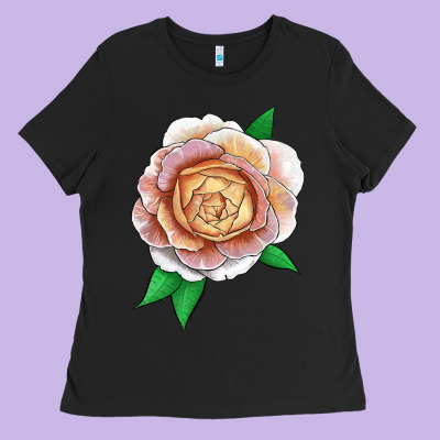 Fun In The Sun Rose Ladies Tee Designed By Lillyallendesigns