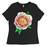 Black fun in the sun rose Ladies Tee - LillyAllenDesigns