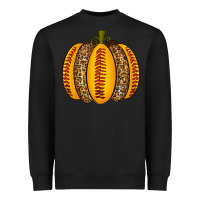 Black Softball Pumpkin Heavyweight Sweatshirt - texasbilliewilder