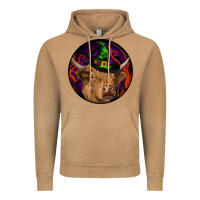 Vintage Camel halloween highland cow round Vintage Hoodie - RanaPortraitStore