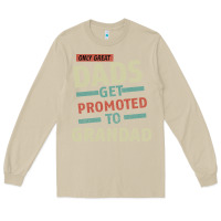 Mushroom Only Great Dads Get Promoted To Grandad Long Sleeve Tee - Bettercallsaul