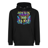Black Rockin' the mom Mother's Day Heavyweight Hoodie - FaDigitalArtStudio