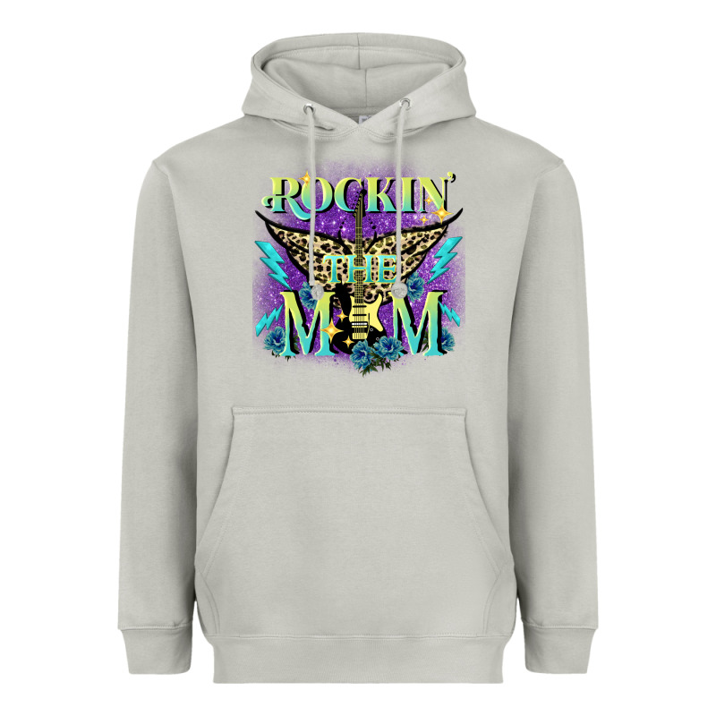 Rockin' The Mom Mother's Day Heavyweight Hoodie by FaDigitalArtStudio | Teevron