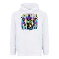 White Rockin' the mom Mother's Day Heavyweight Hoodie - FaDigitalArtStudio