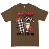 Cacao hot mess always stressed race mama Premium Tee - MaliasSmallBusiness