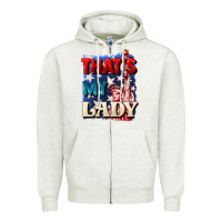 Oatmeal Heather Thats my lady 4th of july Zipper Hoodie - CowGirlArtShop