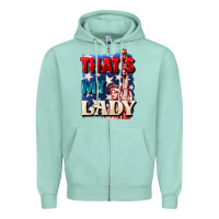 Seafoam Thats my lady 4th of july Zipper Hoodie - CowGirlArtShop