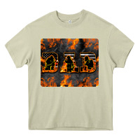 Mossy American Firefighter Dad Heavy Core Tee - LillyAllenDesigns