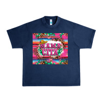 Navy mama cita cactus serape Urban Heavy Tee - LillyAllenDesigns