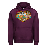 Mauve Wine Happy Valentınes Day Urban Hoodie - CowhideDigitalArt