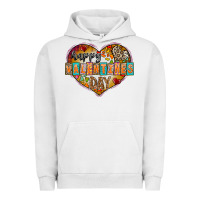 Pigment Lunar Rock Happy Valentınes Day Urban Hoodie - CowhideDigitalArt