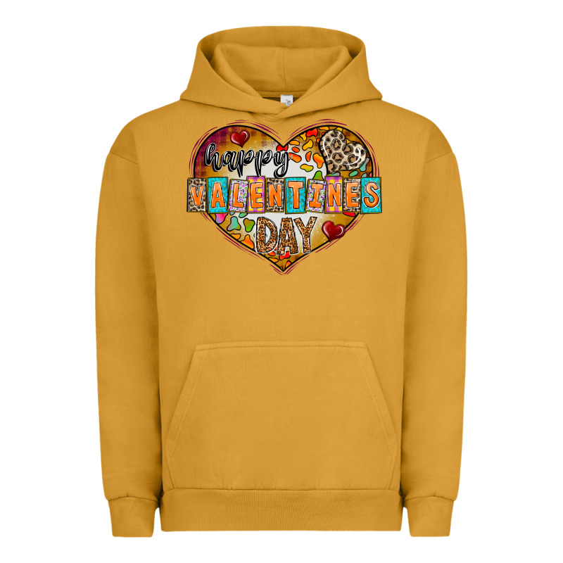 Happy Valentınes Day Urban Hoodie by CowhideDigitalArt | Teevron