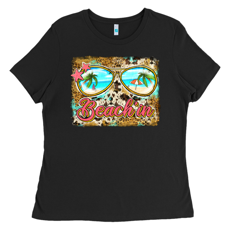 Beach'in Sunglasses Ladies Tee by Jasminsmagicworld | Teevron