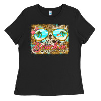 Black beach'in sunglasses Ladies Tee - Jasminsmagicworld