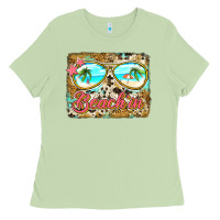 Matcha beach'in sunglasses Ladies Tee - Jasminsmagicworld