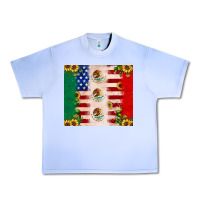 Grape Ice American flag mexico flag sunflower cactus Urban Heavy Tee - JahusDesignShop