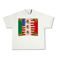 Pistachio American flag mexico flag sunflower cactus Urban Heavy Tee - JahusDesignShop