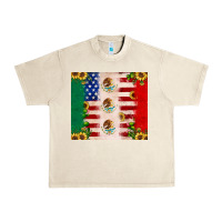 Sandshell American flag mexico flag sunflower cactus Urban Heavy Tee - JahusDesignShop