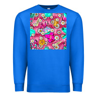 Hairstylist Coffee Cups And Daisy With Leopard Seamless Pattern Bbs Premium Sweatshirt | Teevron