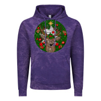 Cloud Purple deer christmas Vintage Hoodie - BundleAndBundleShop