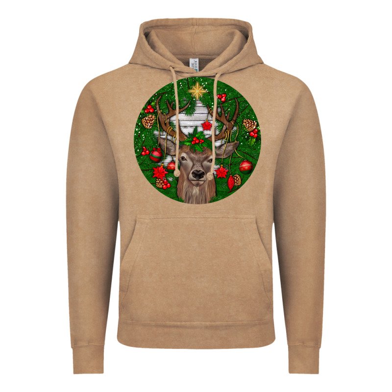 Deer Christmas Vintage Hoodie by BundleAndBundleShop | Teevron