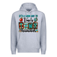 Heather Grey it's a good day to teach tiny humans Premium Hoodie - OliviaCreatesArt