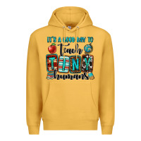 Mustard it's a good day to teach tiny humans Premium Hoodie - OliviaCreatesArt