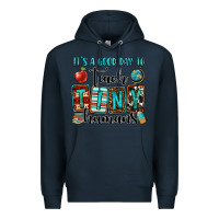 Navy it's a good day to teach tiny humans Premium Hoodie - OliviaCreatesArt
