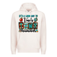 Pale Pink it's a good day to teach tiny humans Premium Hoodie - OliviaCreatesArt