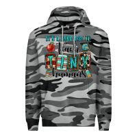 Slate Camo it's a good day to teach tiny humans Premium Hoodie - OliviaCreatesArt