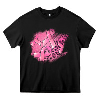 Black breast cancer patches Heavy Core Tee - Jasminsmagicworld