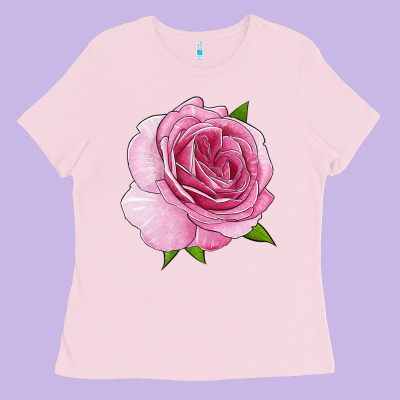 All Dressed Up Rose Ladies Tee Designed By Lillyallendesigns
