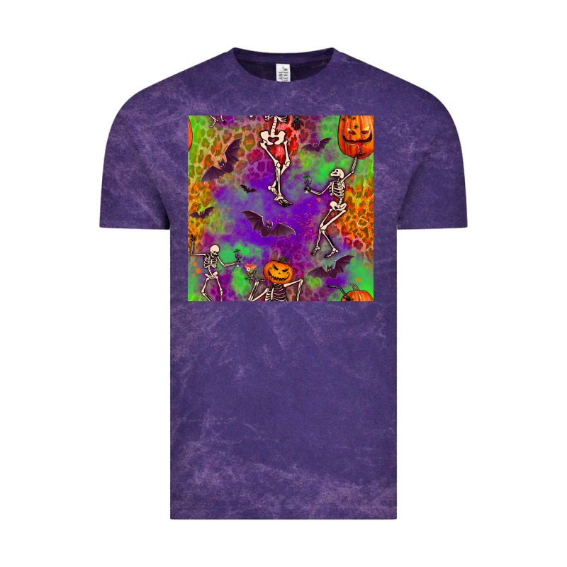 Halloween Party Seamless Pattern Vintage Tee by BundleAndBundleShop | Teevron
